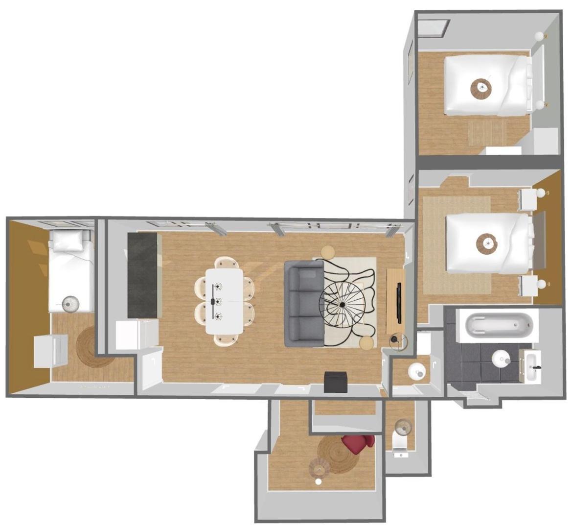 Modern, Quiet 3-Bedroom Apartment With Parking Marcq-en-Baroeul Eksteriør billede